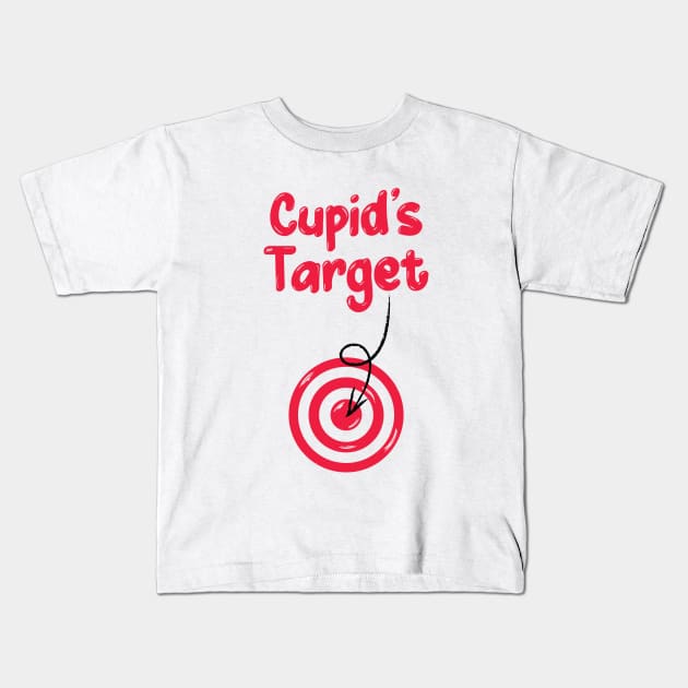 Cupid Bow, Cupid Arrow, Cupid Target Kids T-Shirt by Digital Borsch